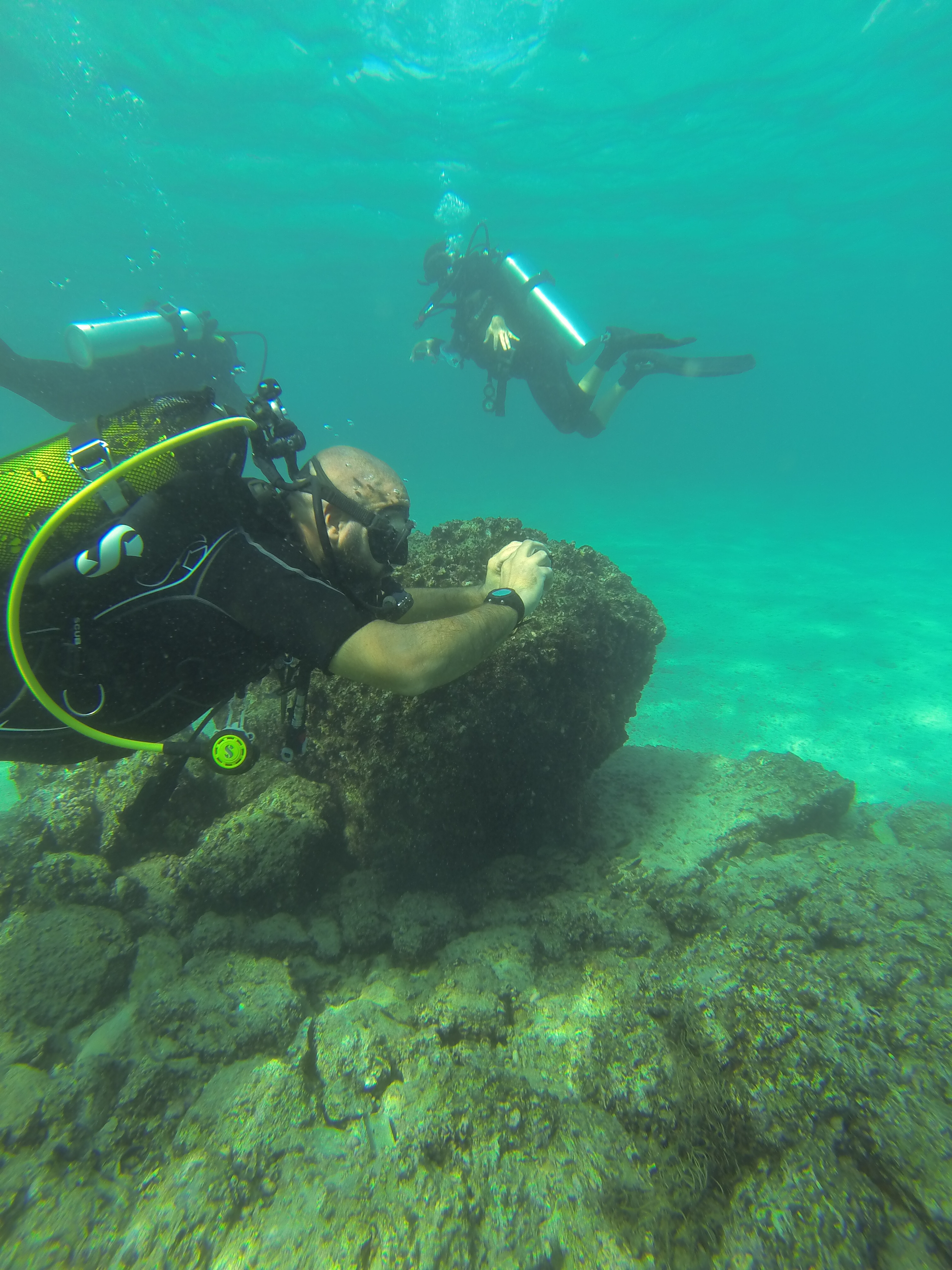 Underwater recording exercise using cameras